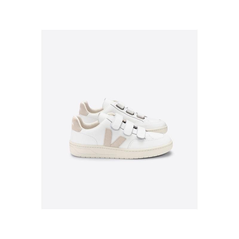 Tenis Veja Hombre Outlet - V-Lock Zapatillas Blancas Cuero ES4264650